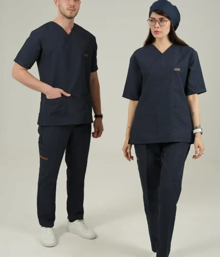 ست اسکراب سرمه ای پرشیا